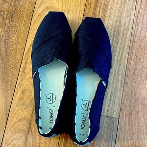 Toms Slip Ons Like New Black Size 11